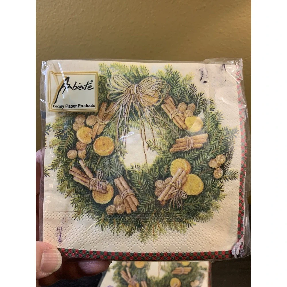Set Of 3 Pkgs Ambiente Caspari‎ Paper Napkins Lunch Cocktail Flower Party